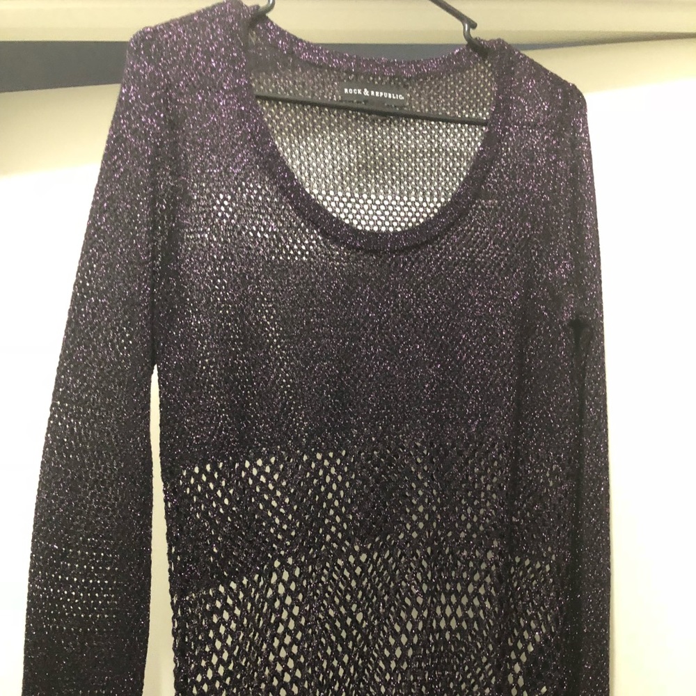 Purple long sleeve shirt